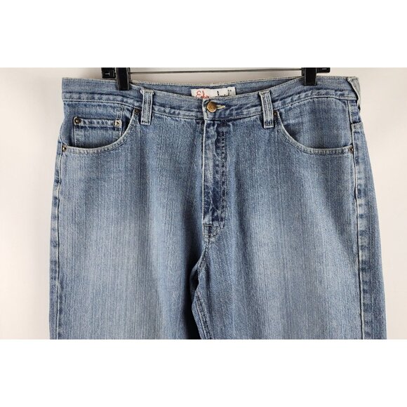 ECKO Unlimited Jeans Mens 36x30 Baggy Fit Wide Leg Y2K Vintage Blue - Picture 2 of 9